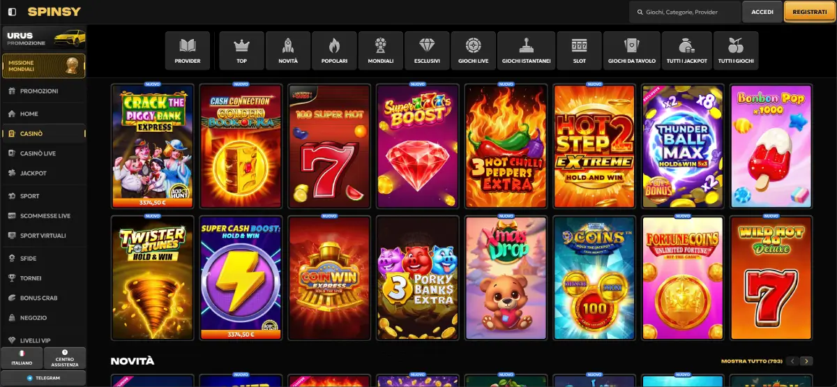Spinsy Casino Slots